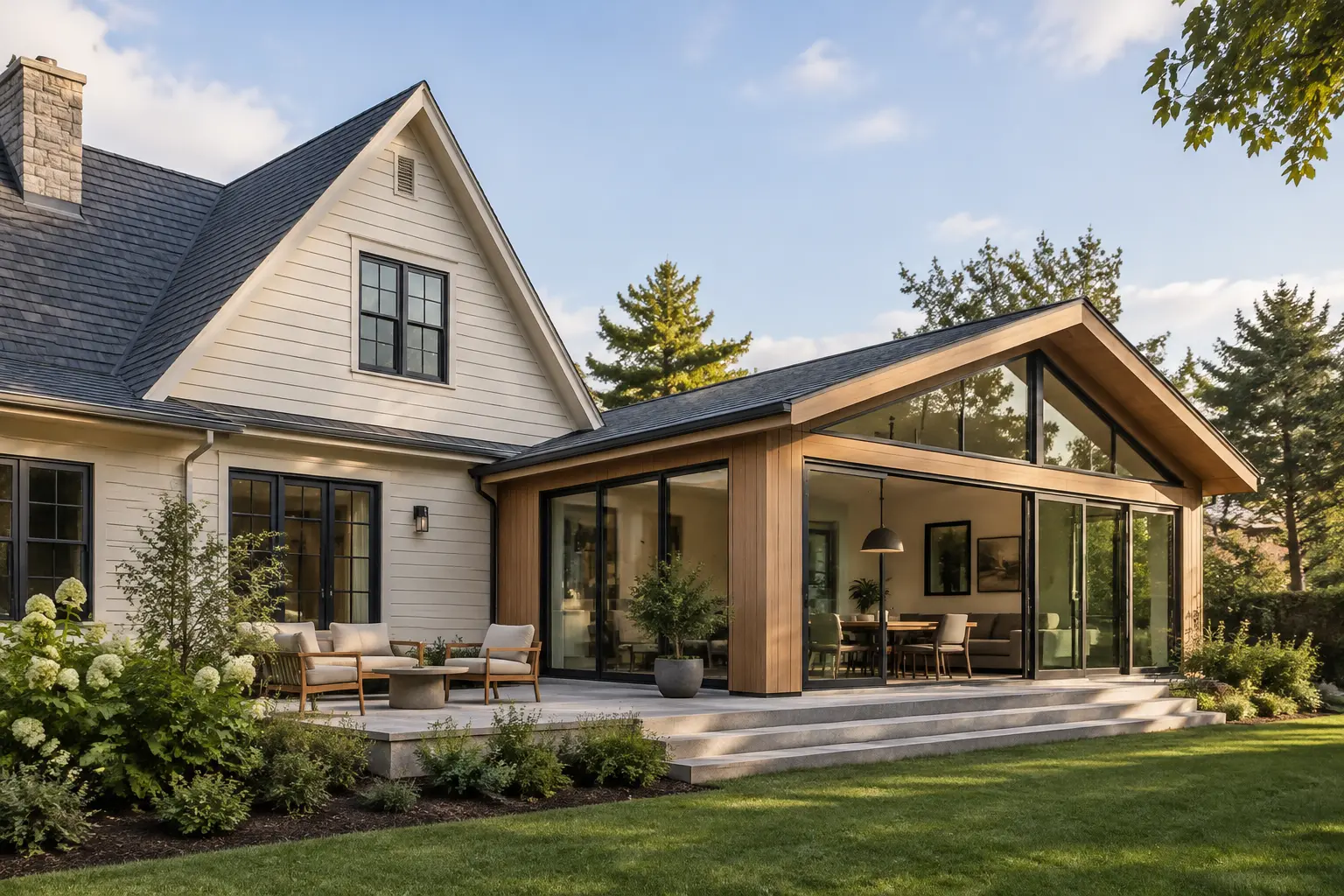 changing roof pitch for addition