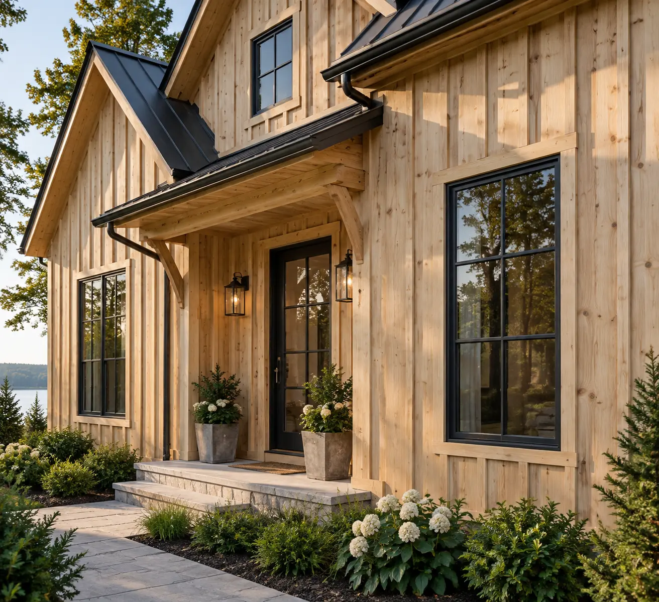 pine board and batten siding