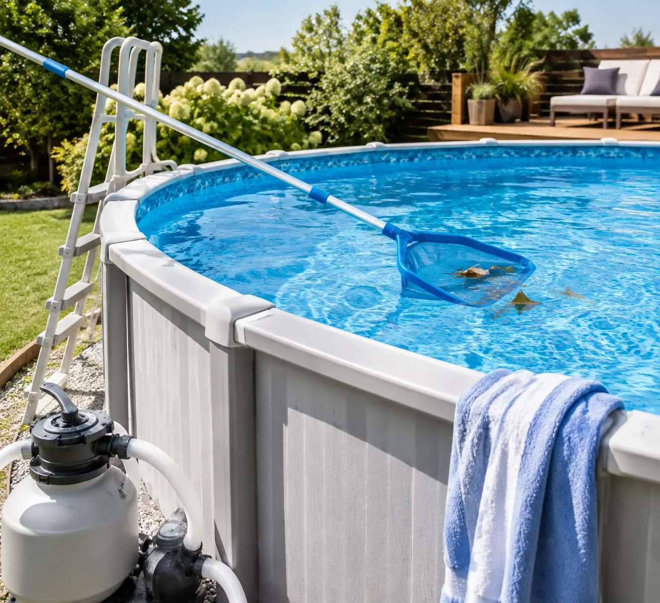 how to clean above ground pool