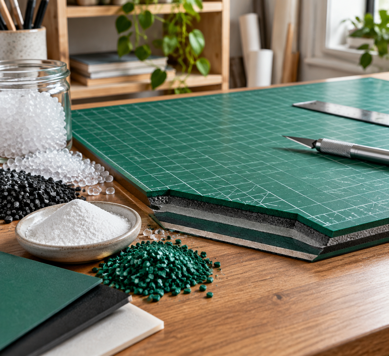 what are self-healing cutting mats made of