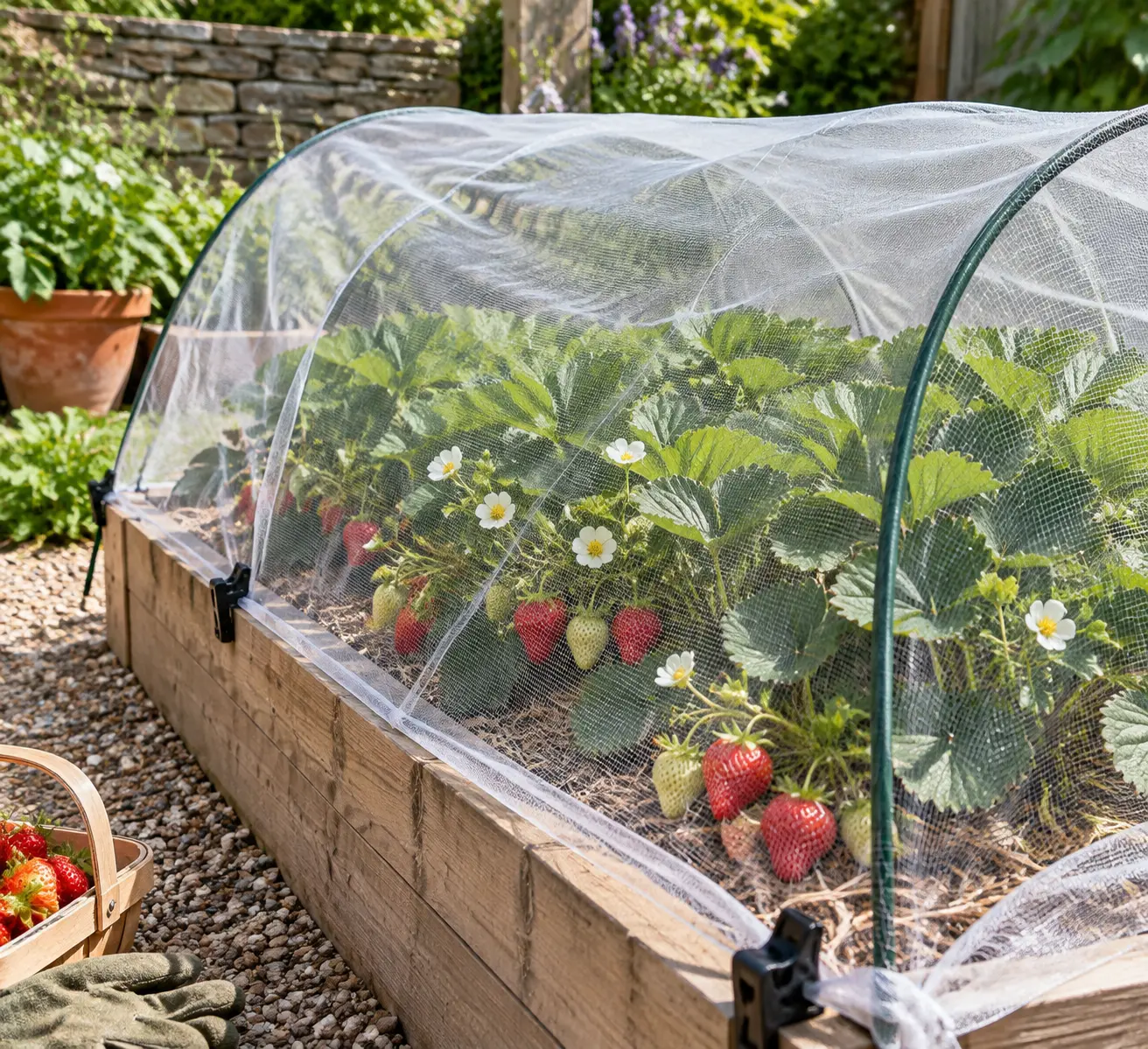 how to protect strawberries from pests