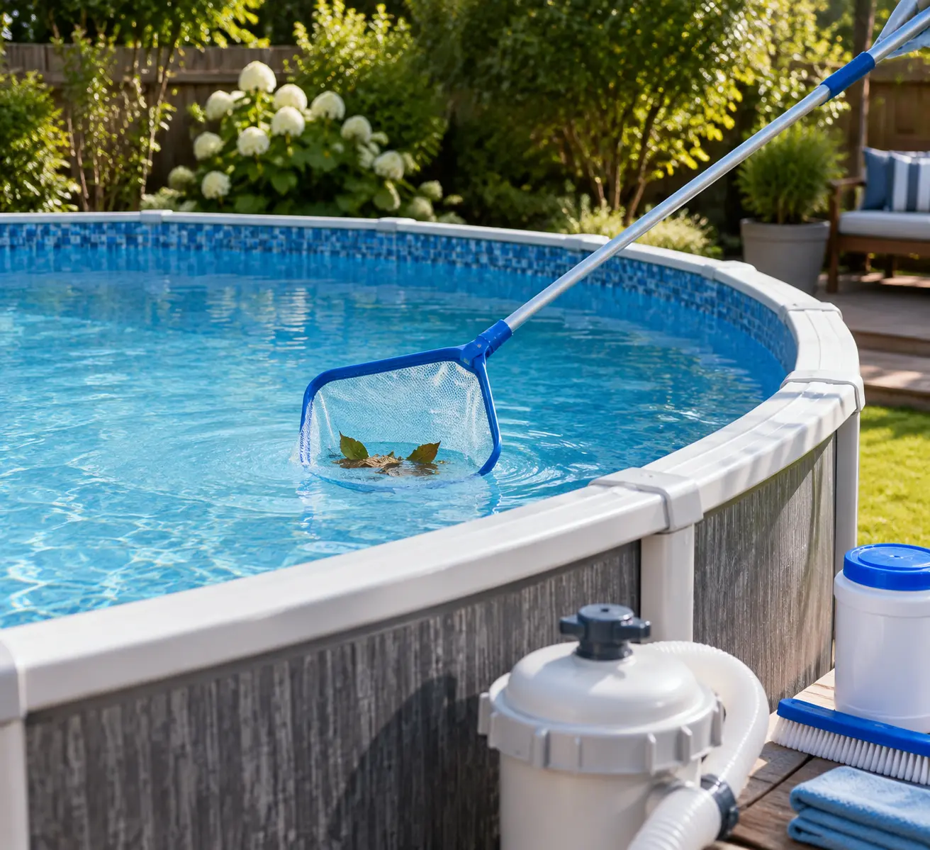 how to clean above ground pool